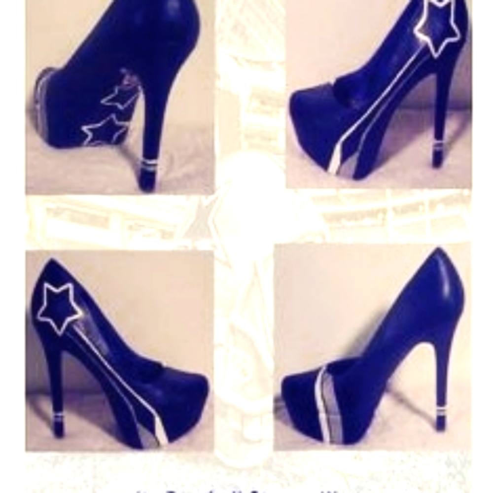 Custom handpainted sport team heels
